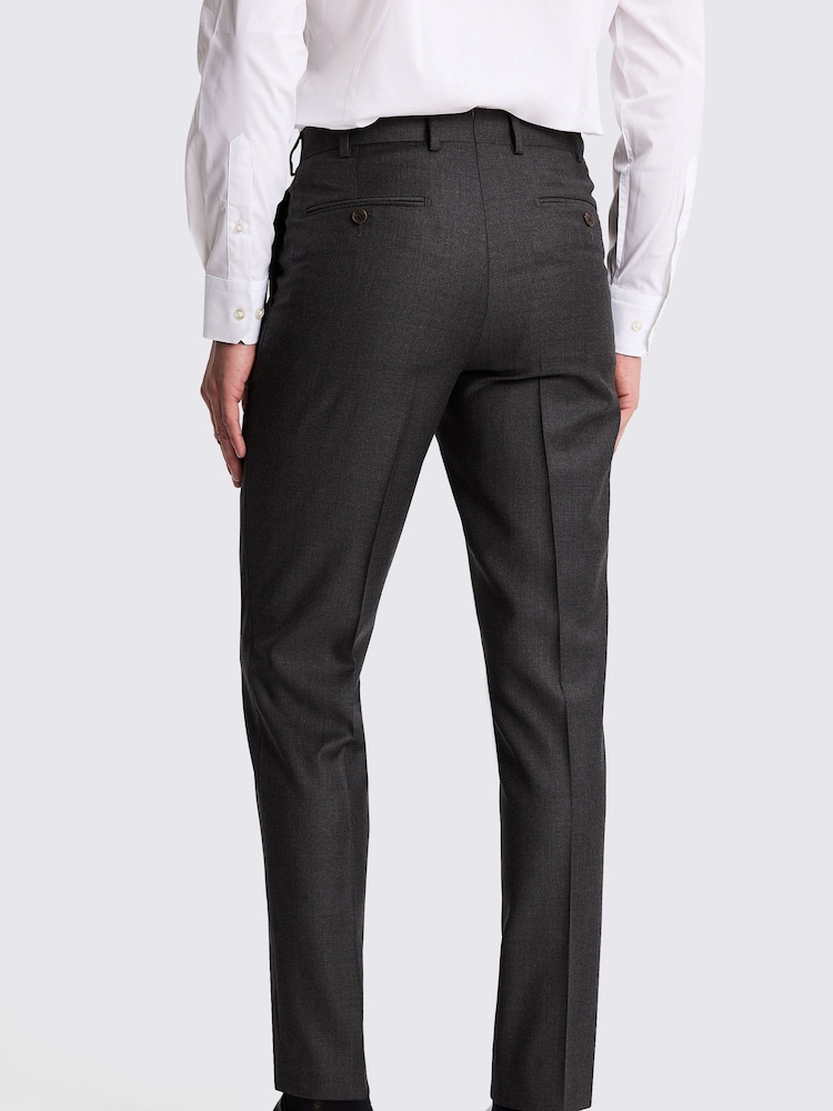 MOSS v lepo prilegajočem se kroju; lepo ukrojen Fit Charcoal Twill hlače - Slika 2 iz 3