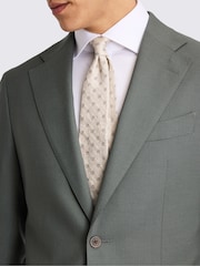 MOSS Khaki Green Tailored Fit Italian Suit Jacket - Image 8 of 9