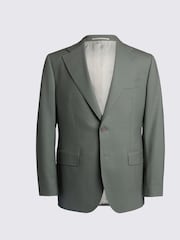MOSS Khaki Green Tailored Fit Italian Suit Jacket - Image 9 of 9