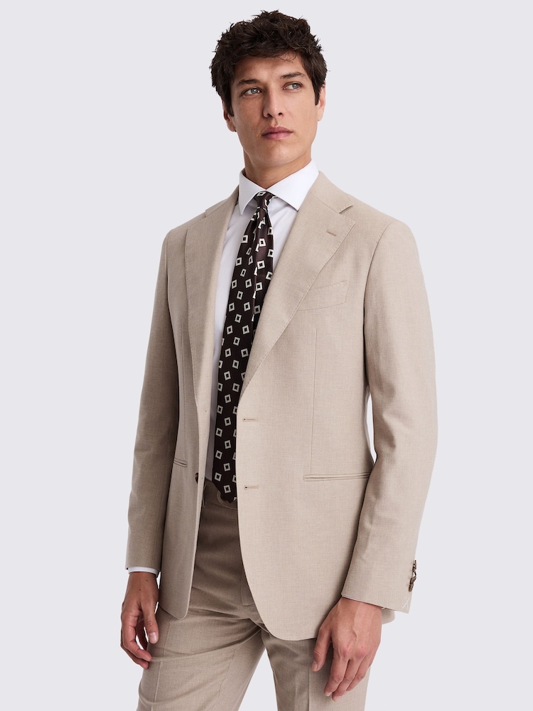 MOSS Natural Italian Tailored Fit Neutral Jacket - Image 2 of 5 MOSS Natural Italian Tailored Fit Neutral Jacket - Image 2 of 5