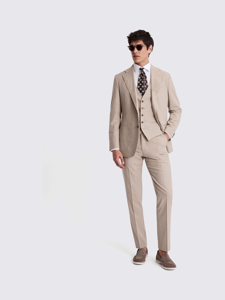 MOSS Italian Tailored Fit Neutral Jacket - Image 4 of 5