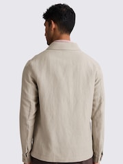 MOSS Wool Linen 3 Pocket Shacket - Image 2 of 5