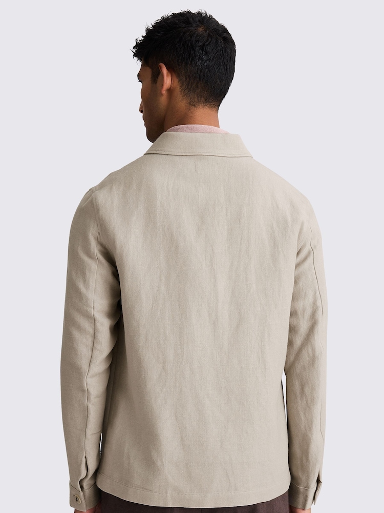 MOSS Wool Linen 3 Pocket Shacket - Image 2 of 5