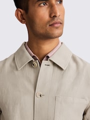 MOSS Wool Linen 3 Pocket Shacket - Image 4 of 5