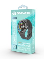 Daewoo Black Cnx+ Smartwatch With Voice Call Function - Image 4 of 4