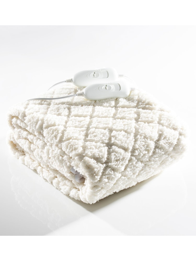 Daewoo White Premium King Heated Blanket - Image 1 of 5 Daewoo White Premium King Heated Blanket - Image 1 of 5