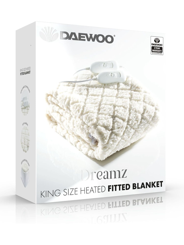 Daewoo White Premium King Heated Blanket - Image 5 of 5 Daewoo White Premium King Heated Blanket - Image 5 of 5