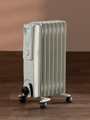 Daewoo White 1500 Watts White Oil Heater - Image 1 of 4