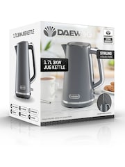 Daewoo Grey Stirling 1.7L 3Kw Jug Kettle - Image 4 of 4