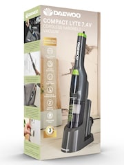 Daewoo Grey and Green Cyclone Compact Lyte 7.4V Handheld Vacuum Cleaner - Image 6 of 6