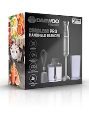 Daewoo Black Cordless Pro Hand Held 3-In-1 Blender - Image 6 of 6