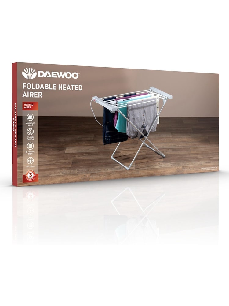 Daewoo Grey Heated Clothes Airer - Image 3 of 3
