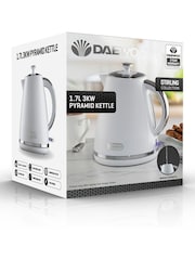 Daewoo White Stirling 1.7L 3Kw Pyramid Kettle - Image 4 of 4