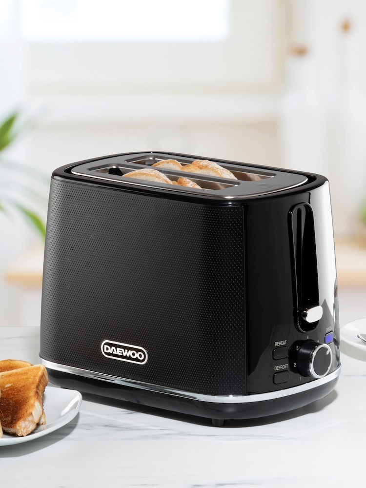 Daewoo Black Stirling 2 Slice Toaster - Image 1 of 4