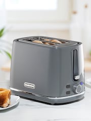 Daewoo Grey Stirling 2 Slice Toaster - Image 1 of 4