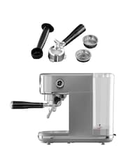 Daewoo Silver 20Bar Digital Compact Espresso Coffee Maker - Image 5 of 6