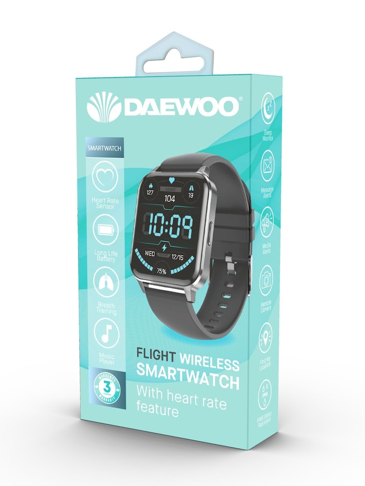 Daewoo Black Flight Smartwatch With Multi Sports - Image 4 of 4