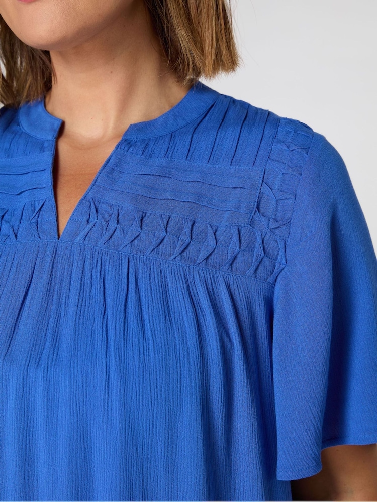 Azul - Live Unlimited Curve Crinkle Smocked Top - Imagen 3 de 3