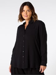 Live Unlimited Black Curve Crinkle Shirt - Image 2 of 4