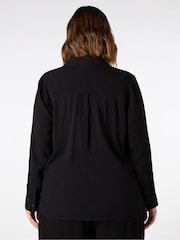 Live Unlimited Black Curve Crinkle Shirt - Image 3 of 4