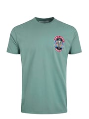 Weird Fish Blue Sons of Anchovy Heritage Wash Artist 100% Cotton T-Shirt - Image 5 of 6