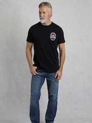 Weird Fish Black Sons of Anchovy Heritage Wash Artist 100% Cotton T-Shirt - Image 1 of 6