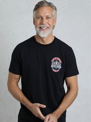 Weird Fish Black Sons of Anchovy Heritage Wash Artist 100% Cotton T-Shirt - Image 3 of 6