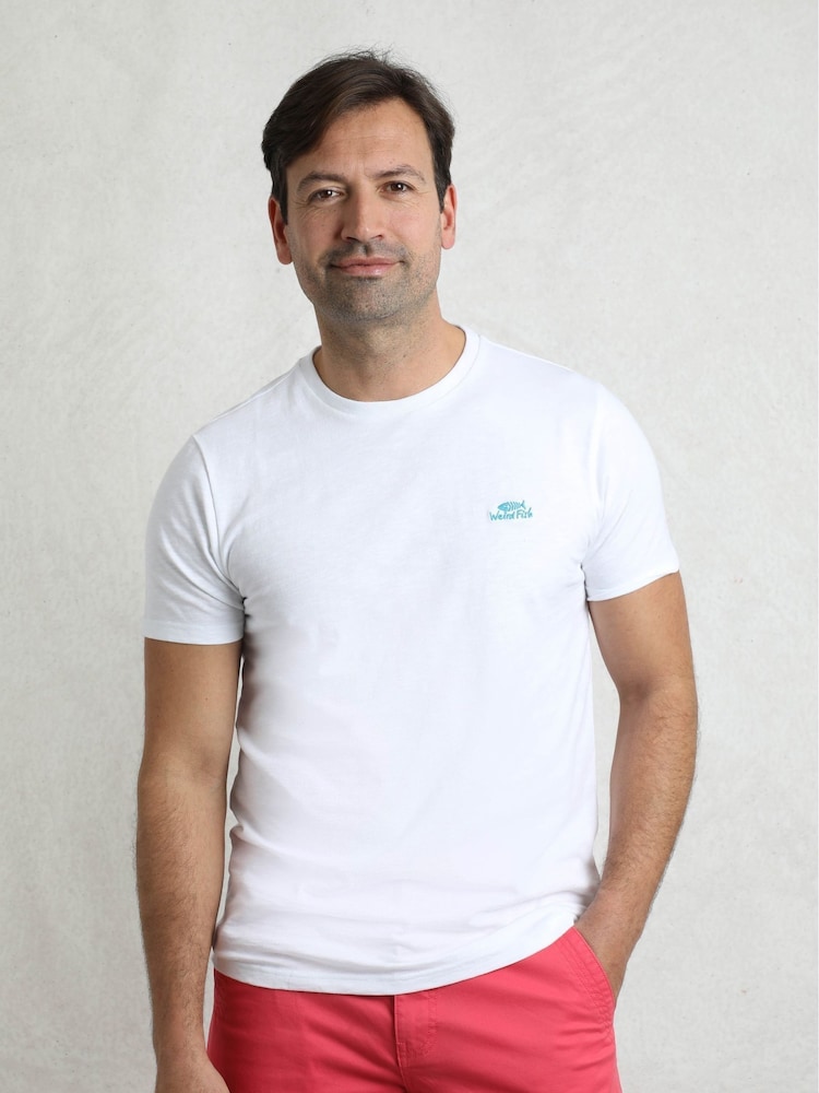 Off White - Tricou din bumbac 100% cu logo Weird Fish - Image 1 of 6