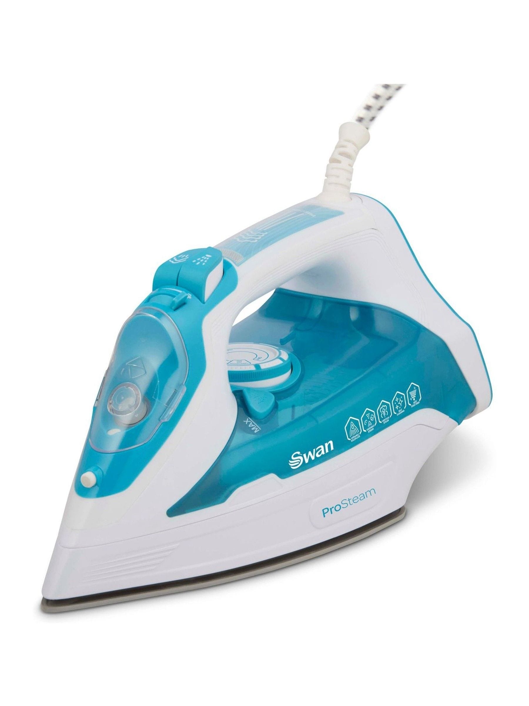 Swan Si12055aq Steam Iron With Ceramic Soleplate, Prosteam Technology, Anti-Calc, Anti-Drip, Adjustable Temperature Dial And 360 Degree Swivel Cord, - Image 7