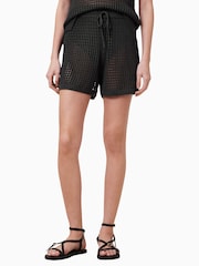 AllSaints Black Paloma Shorts - Image 2 of 7