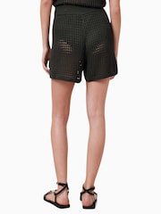 AllSaints Black Paloma Shorts - Image 5 of 7