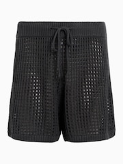 AllSaints Black Paloma Shorts - Image 7 of 7