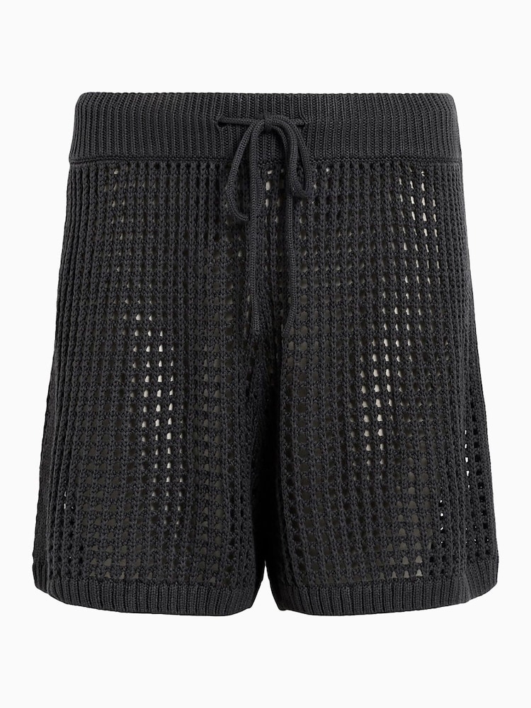 AllSaints Black Paloma Shorts - Image 7 of 7 AllSaints Black Paloma Shorts - Image 7 of 7