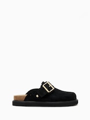 AllSaints Black Skye Slippers - Image 1 of 5