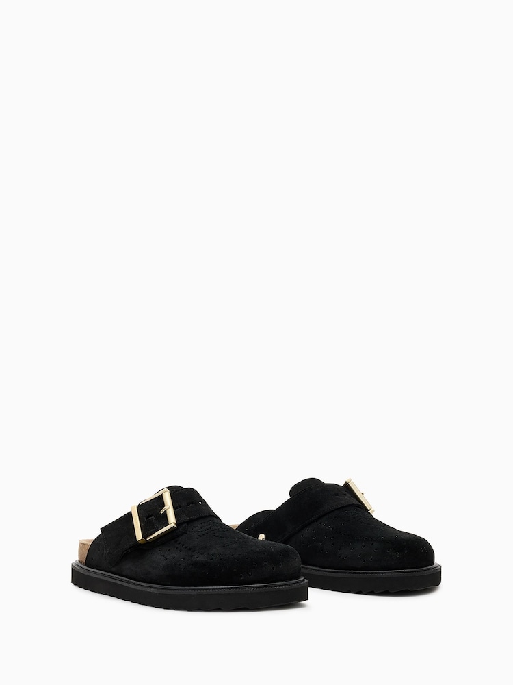 AllSaints Black Skye Slippers - Image 2 of 5