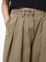 AllSaints Green Becca Denim Trousers - Image 3 of 7