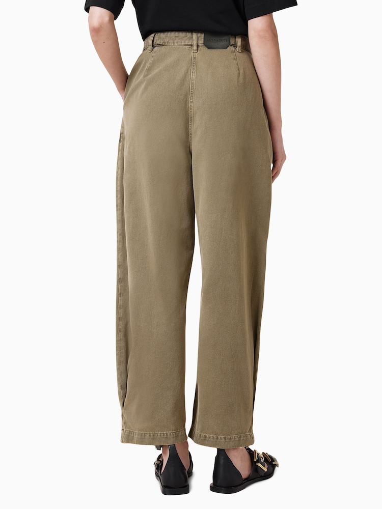 AllSaints Green Becca Denim Trousers - Image 5 of 7