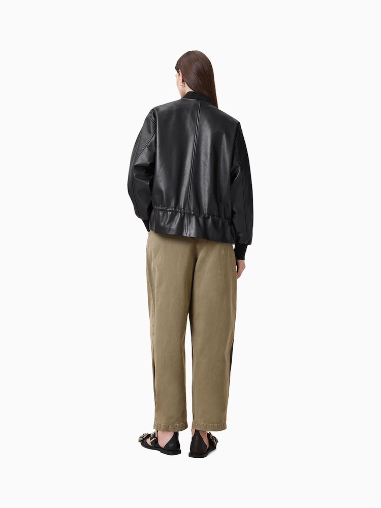 AllSaints Green Becca Denim Trousers - Image 6 of 7