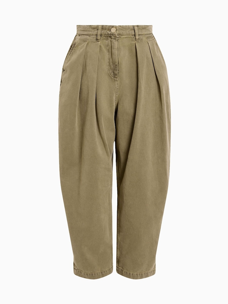 AllSaints Green Becca Denim Trousers - Image 7 of 7