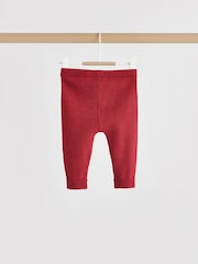 Red Baby Knitted Jumper and Leggings Set (0mths-2yrs) - Image 5 of 11