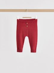 Red Baby Knitted Jumper and Leggings Set (0mths-2yrs) - Image 6 of 11