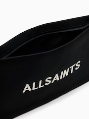 AllSaints Black Izzy 100% Cotton Clutch - Image 2 of 5