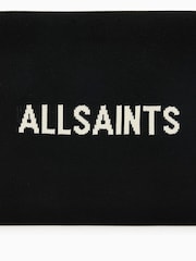 AllSaints Black Izzy 100% Cotton Clutch - Image 4 of 5