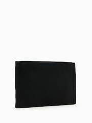 AllSaints Black Izzy 100% Cotton Clutch - Image 5 of 5