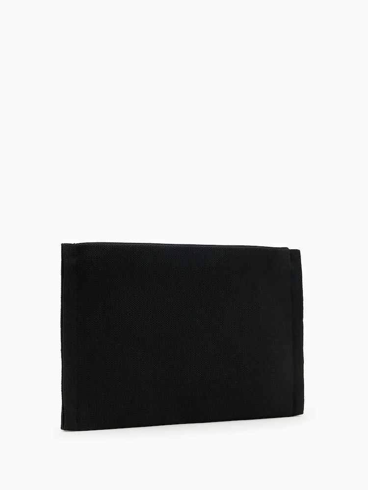 AllSaints Black Izzy 100% Cotton Clutch - Image 5 of 5