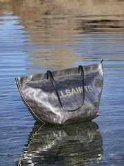 AllSaints Grey Serafina Canvas Tote Bag - Image 2 of 6