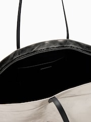 AllSaints Grey Serafina Canvas Tote Bag - Image 3 of 6