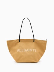 AllSaints Brown Serafina Canvas Tote Bag - Image 1 of 7
