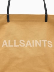 AllSaints Brown Serafina Canvas Tote Bag - Image 6 of 7