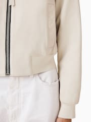 AllSaints Onyx White Orten Bomber Jacket - Image 5 of 7